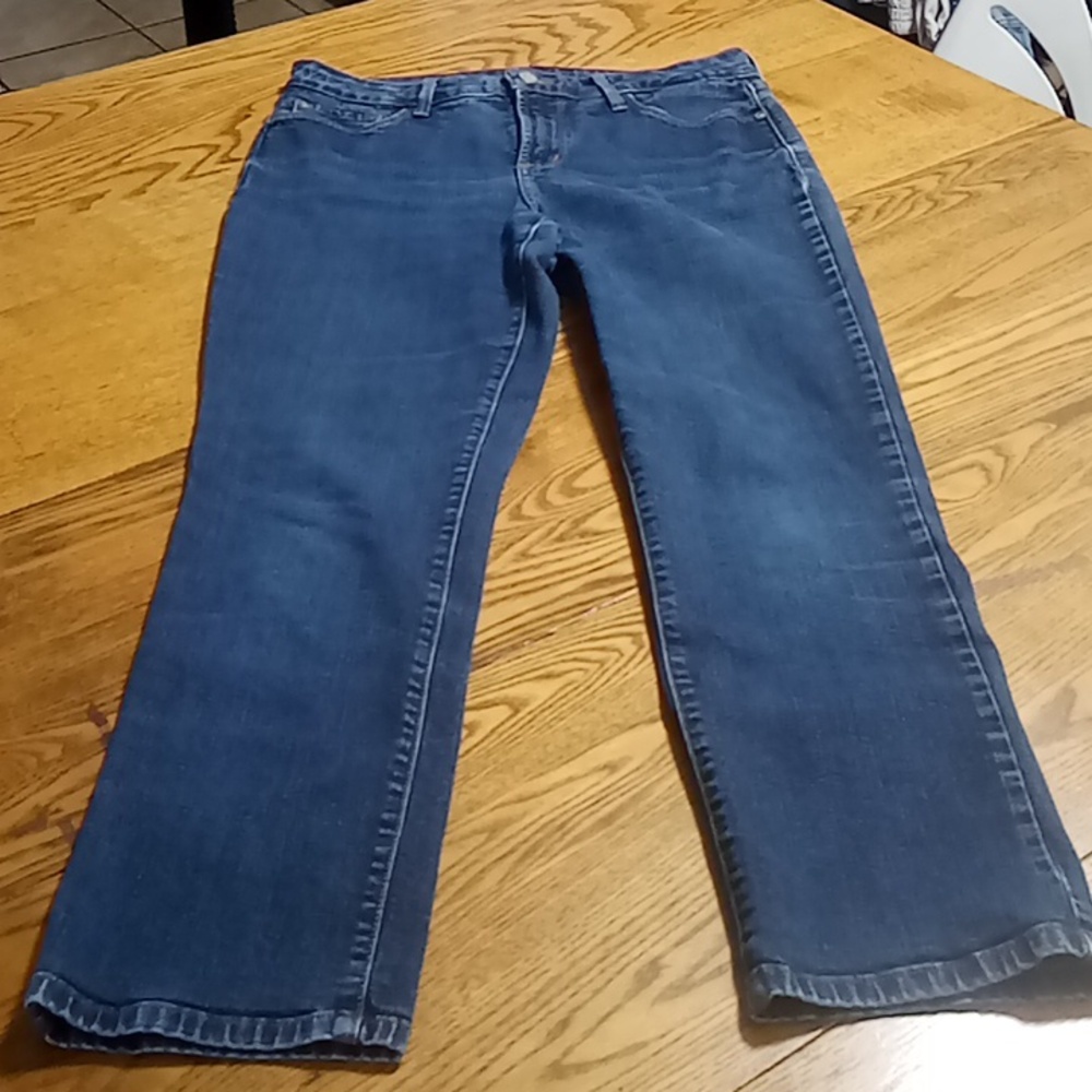 NYDJ Jeans 8 Womens BLUE IRA RELAXED ANKLE Preowned  Used